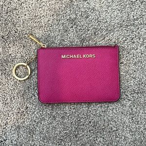 Michael Kors coin pouch w/ ID & key ring